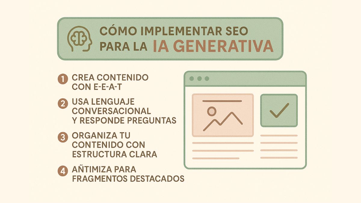 Cómo implementar SEO para la IA generativa