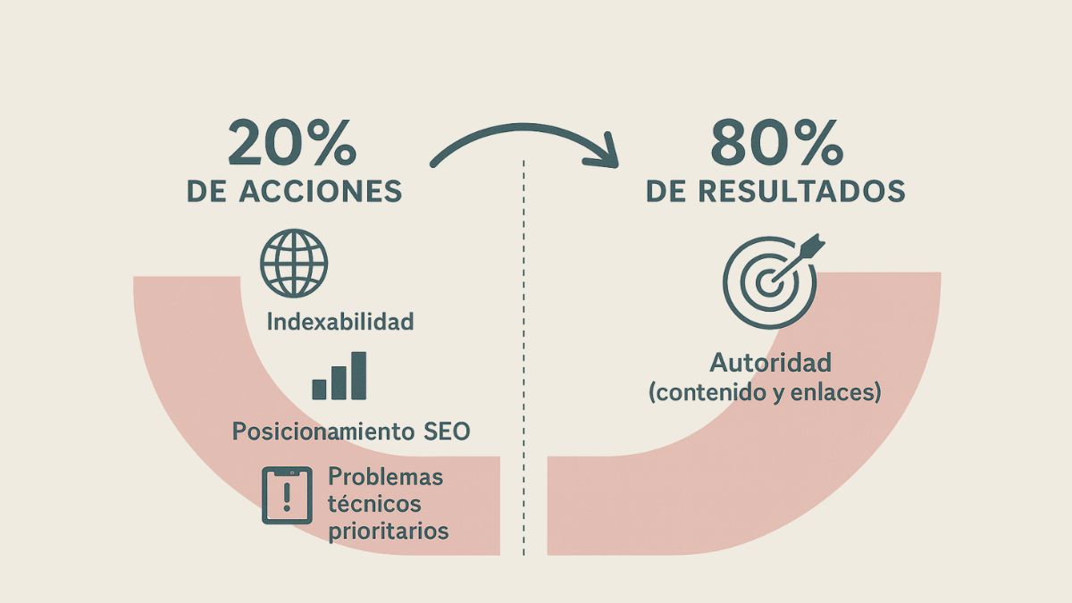 regla 80 20 en SEO