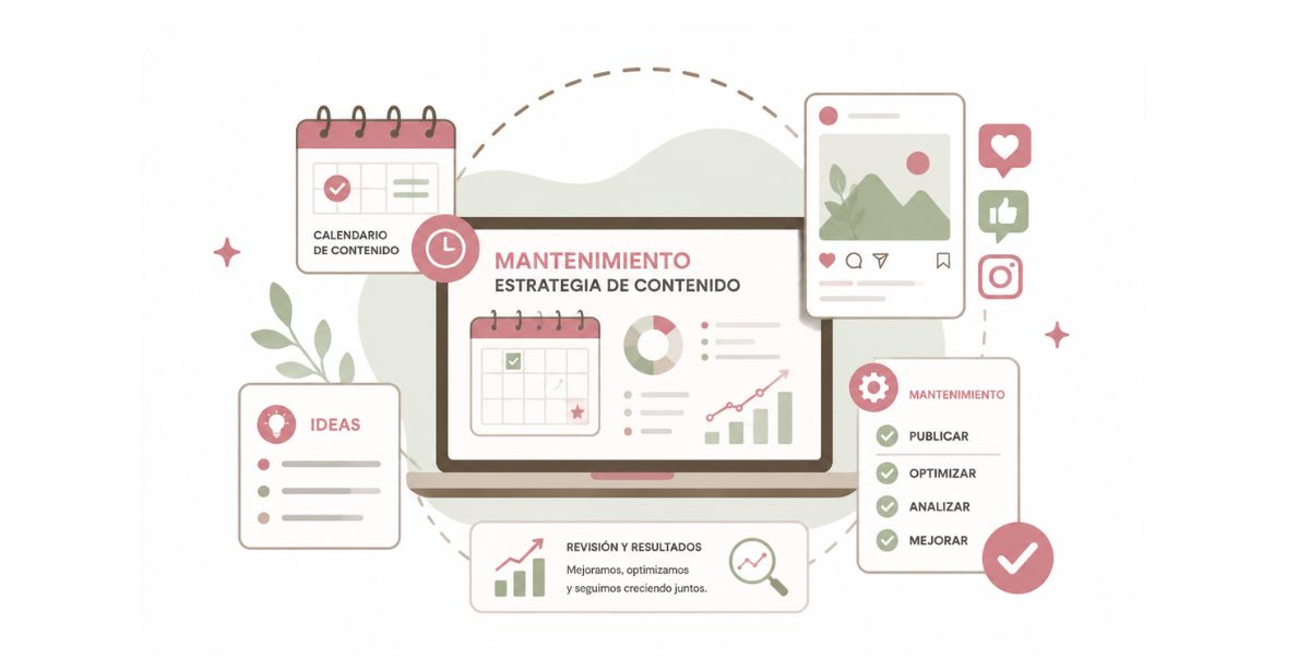 Mantenimiento estratégico de contenido para redes sociales